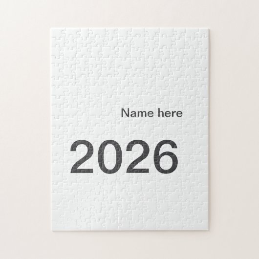2026 2027 2028 name title here year bold letter  ジグソーパズル (縦)