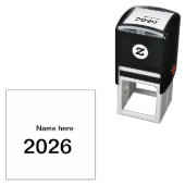 2026 2027 2028 name title here year bold letter セルフインキングスタンプ (インサイチュ)