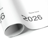 2026 2027 2028 name title here year bold letter  ラッピングペーパー (ロールコーナー)