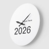 2026 2027 2028 name title here year bold letter ラージ壁時計 (傾斜)