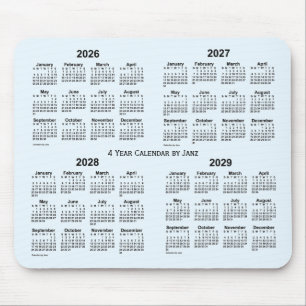 2026-2029 Alice Blue 4年カレンダーby Janz マウスパッド