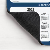 2026-2029 Police Box Blue 4 Year Calendar by Janz マウスパッド (コーナー)