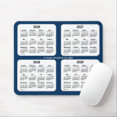2026-2029 Police Box Blue 4 Year Calendar by Janz マウスパッド (マウス)