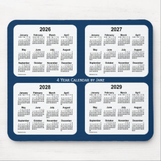 2026-2029 Police Box Blue 4 Year Calendar by Janz マウスパッド