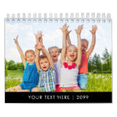 2026 2 Photos Per Month with 2026 Year at a Glance カレンダー (カバー)