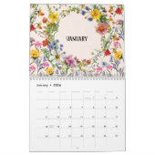 2026 A Year of Flowers - Wall Calendar カレンダー (1月 2026)