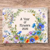 2026 A Year of Flowers - Wall Calendar カレンダー