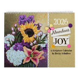 2026 Abundant Joy Scripture Calendar カレンダー