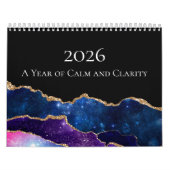 2026 Agate Calm Clarity Calendar カレンダー (カバー)