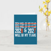 2026 And 2027 Will Be My Years Happy New Year 67 M カード (黄色い花)