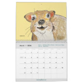 2026 Animal Art Calendar by Molly Magdalain カレンダー (3月 2026)