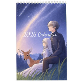 2026 Anime Calendar (Images created by Grok) カレンダー