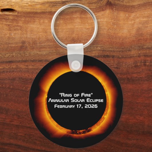 2026 Annular Ring of Fire Solar Eclipse キーホルダー (裏面)