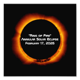 2026 Annular Ring of Fire Solar Eclipse フォトプリント