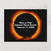 2026 Annular Ring of Fire Solar Eclipse ポストカード (正面)