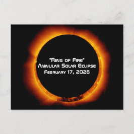2026 Annular Ring of Fire Solar Eclipse ポストカード