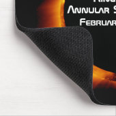 2026 Annular Ring of Fire Solar Eclipse マウスパッド (コーナー)