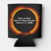 2026 Annular Ring of Fire Solar Eclipse 缶クーラー (正面)