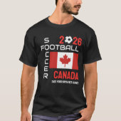 2026 ANY YEAR CANADAサッカー名前をカスタムするTシャツ Tシャツ (正面)