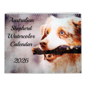 2026 Australian Shepherd Cattle Dogs Aussies Gift カレンダー (カバー)