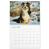 2026 Australian Shepherd Cattle Dogs Aussies Gift カレンダー (1月 2026)