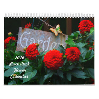 2026 Back Deck Flower Calendar カレンダー