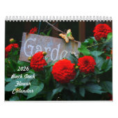 2026 Back Deck Flower Calendar カレンダー (カバー)