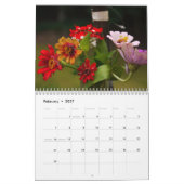 2026 Back Deck Flower Calendar カレンダー (2月 2027)