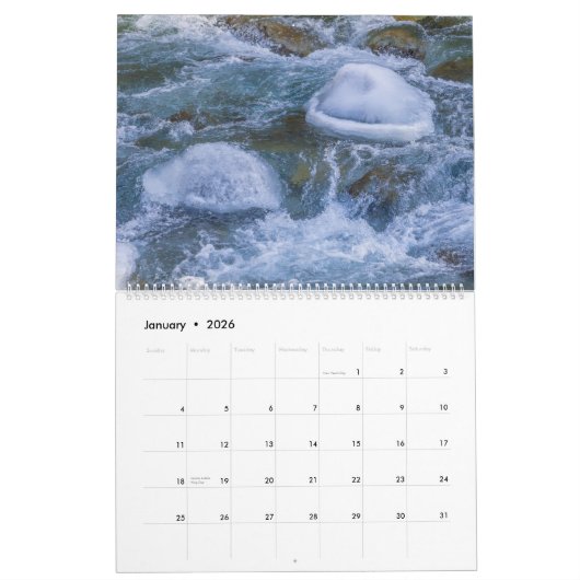 2026 Backyard to Backcountry カレンダー (1月 2026)