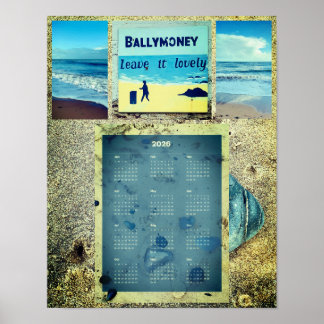 2026 Ballymoney Beach Wall Calendar ポスター