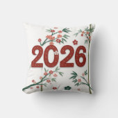 2026 Bamboo Numbers with Cherry Blossoms  クッション (正面)