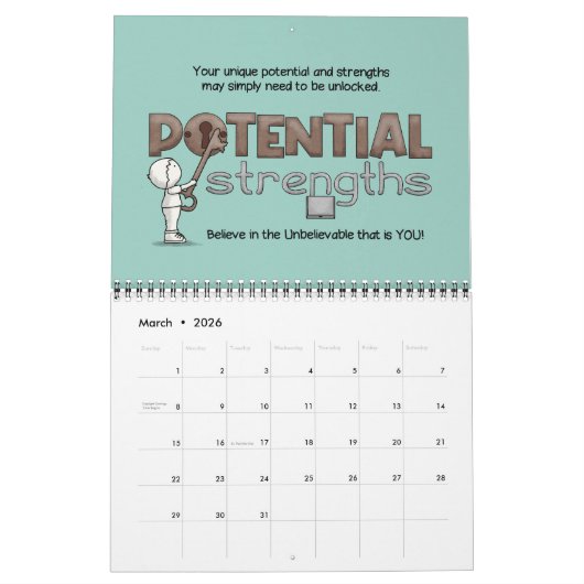 2026 Be the Blessing  カレンダー (3月 2026)