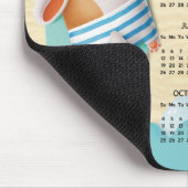2026 Beach Dog Desk Calendar Mouse Pad マウスパッド (コーナー)