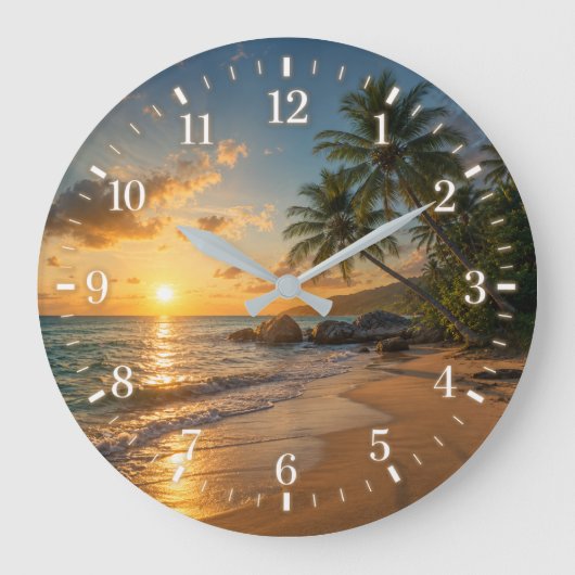 2026 Beach Watch Version ラージ壁時計 (正面)