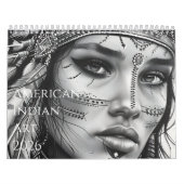 2026 Beautiful American Indian Artwork カレンダー (カバー)