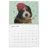2026 Bernedoodle photo Calendar カレンダー (1月 2027)