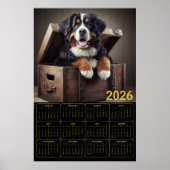 2026 Bernese Mountain Dog Calendar  ポスター (正面)