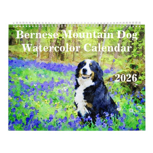 2026 Bernese Mountain Dog Mama Lover Owners Gift カレンダー (カバー)