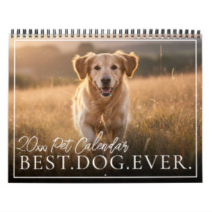 2026 Best Dog Ever オリジナル写真ペットグッズ カレンダー