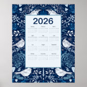 2026 Birds Calendar ポスター (正面)