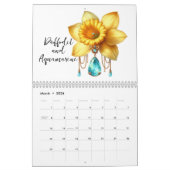 2026 Birth Flowers & Birthstones カレンダー (3月 2026)