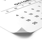 2026 Bison & Mountain Landscape Calendar ポスター (角)