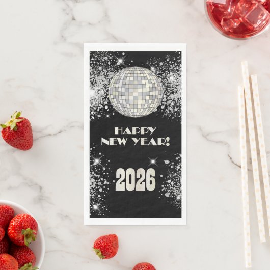 2026 Black Silver Glitter New Year's Eve Party  (インサイチュ)