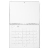 2026 Blank Calendar Without Holidays カレンダー (1月 2026)