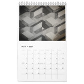 2026 Block Calendar カレンダー (3月 2027)