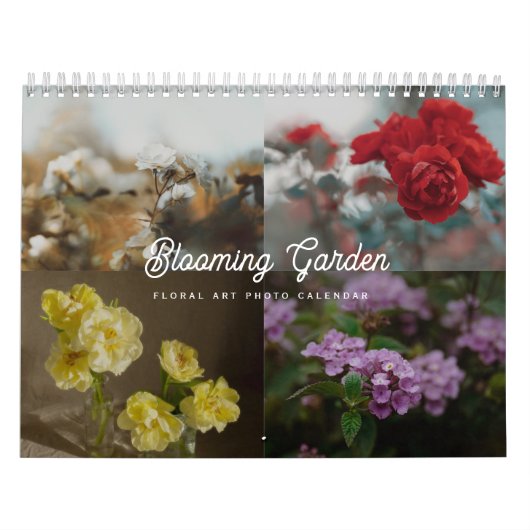 2026 Blooming Garden Floral Photo カレンダー (カバー)