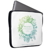 2026 blue/green laptop case ラップトップスリーブ (正面右)