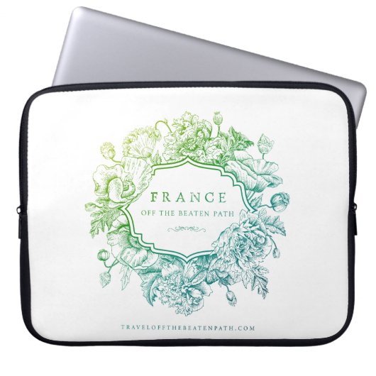 2026 blue/green laptop case ラップトップスリーブ (正面)