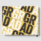 2026 Bold Gold GRAD 4 Multi Photo Graduation Party ゲストブック (裏面)