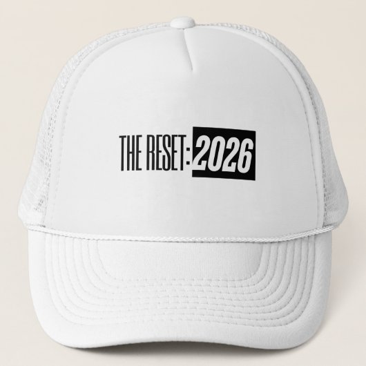 2026 – Bold Minimal Typography Hat キャップ (正面)